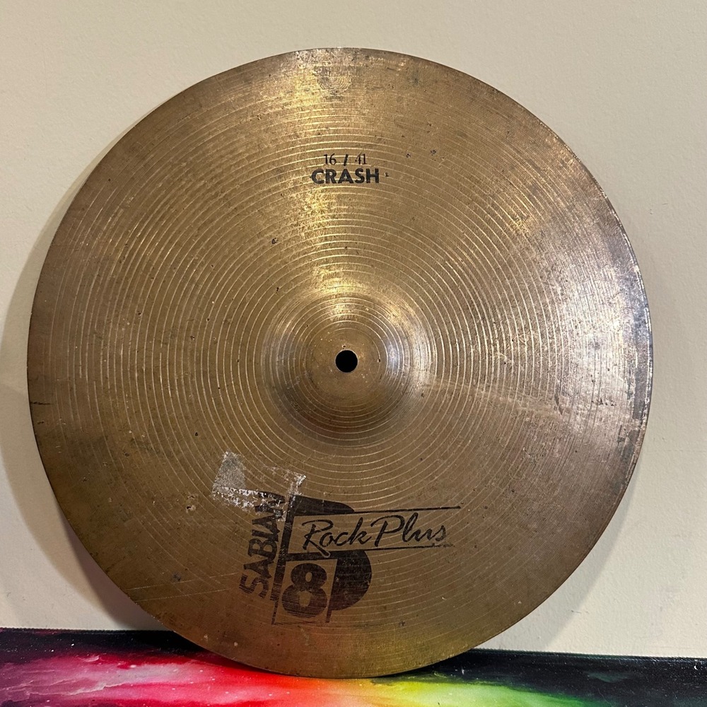 Sabian B8 Rock Plus 16 Inch Crash Cymbal Bronze Drum Percussion 16/41